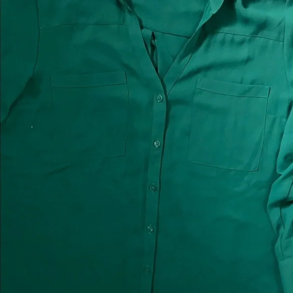 Express Emerald Green Button-Down Shirt - Picture 5 of 8
